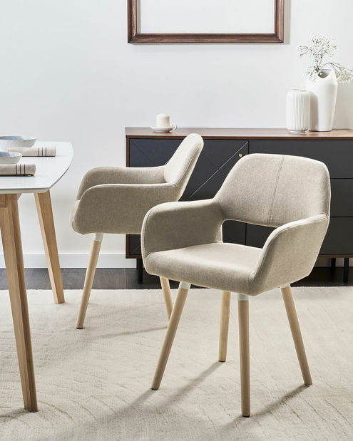 Set 2ks. jedálenských stoličiek Chico (svetlohnedá)