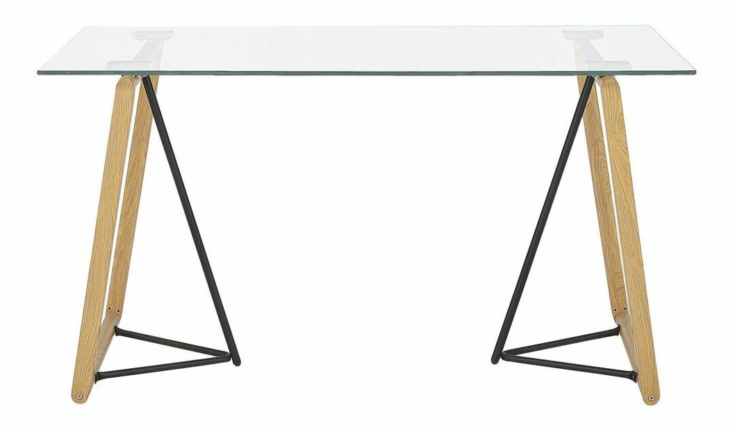 Jedálenský stôl TAMIRA (čierna + sklo) (pre 6 osôb)