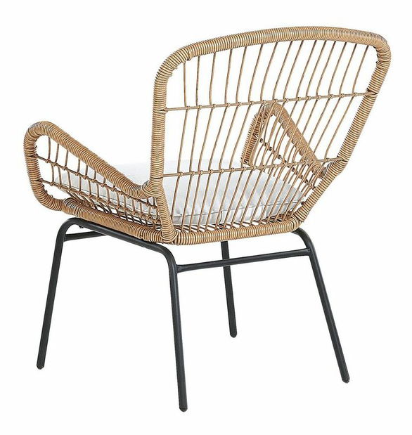 Záhradný set LOBERO (svetlohnedá) (pre 2 osoby)