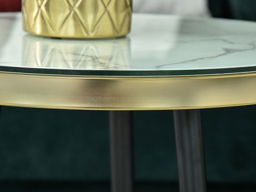 Konferenčný stolík Cheops S (biela + čierna)