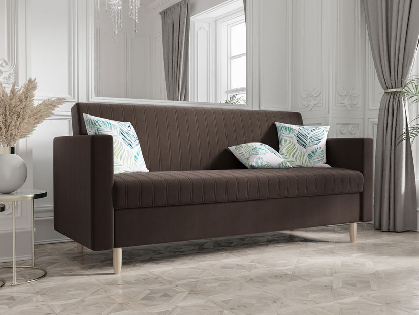 Háromszemélyes kanapé Meadow (sötétbarna)