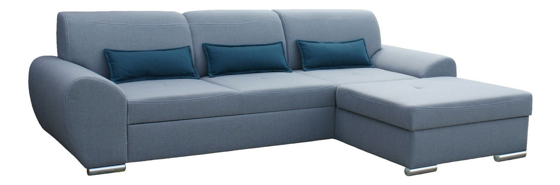 Rohová sedačka Jacinta sivá, pravá