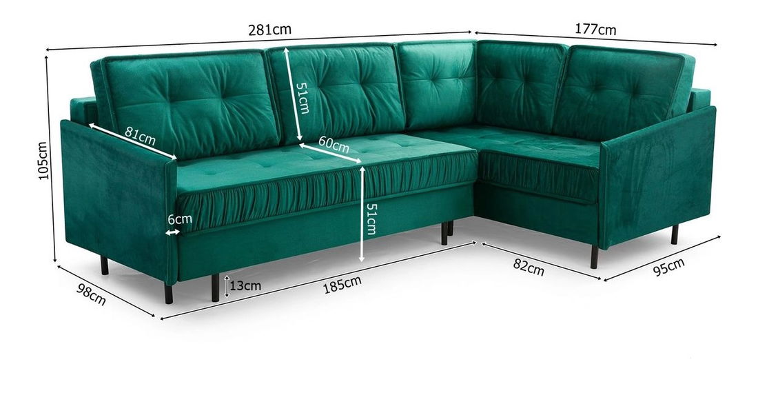 Rohová sedačka Aliran (vínová) (P)