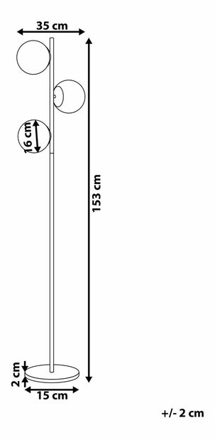 Suport lampă Widith (negru) 