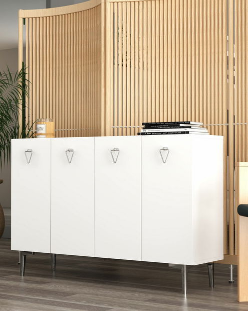 Skrinka Leya (biela + strieborná)