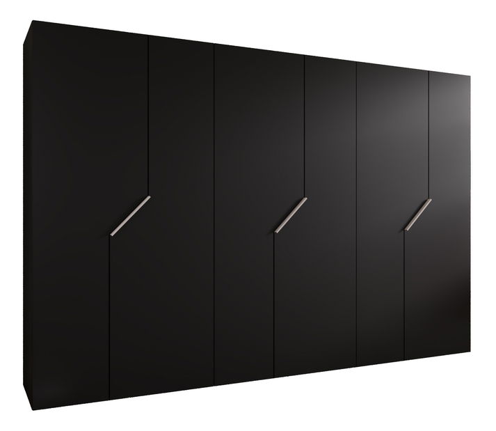 Šatníková skriňa Alaris 1 300 (čierna + kašmír)