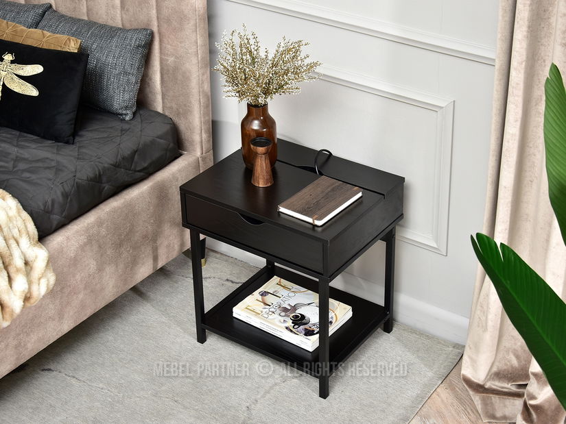 Noćni ormarić Emmo (crna)