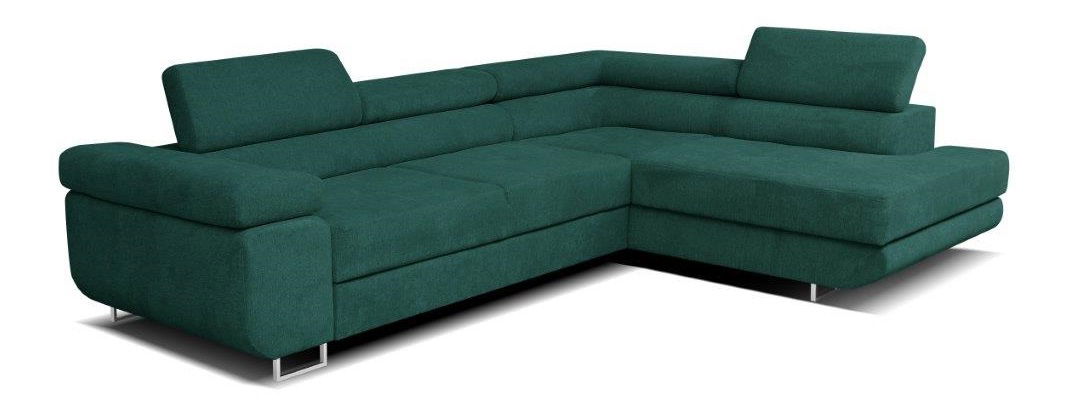 Rohová sedačka Mallara Moshe (tmavozelená) (P)