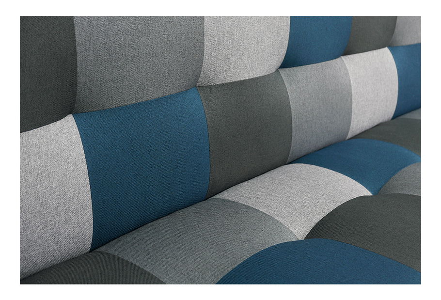 Canapea Arabella (Albastru + gri)