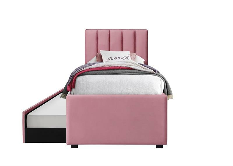 Jednolôžková rozkladacia posteľ 90 cm Rusalka (ružová)