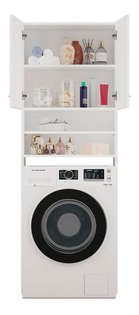 Skrinka nad práčku Perdieron 1 (biela)