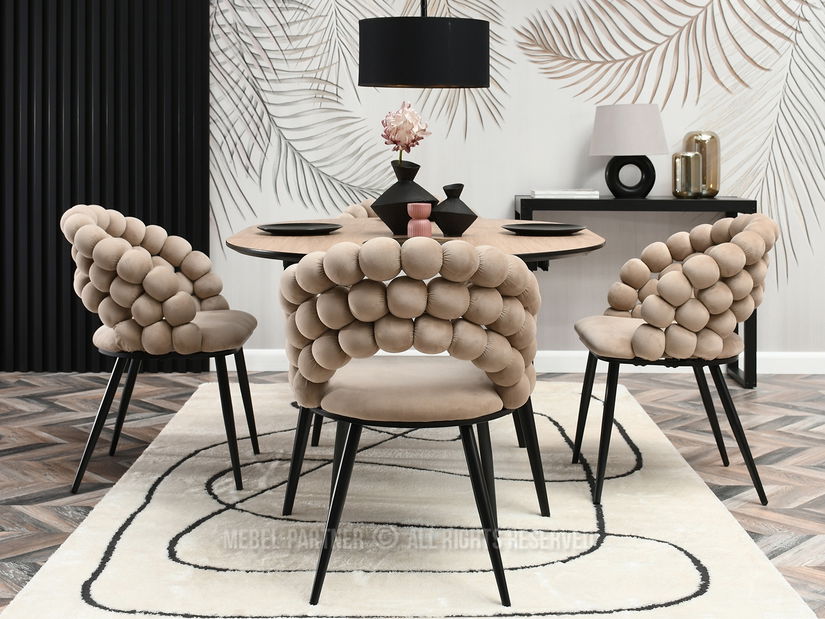 Szék Lulish (bézs + fekete)