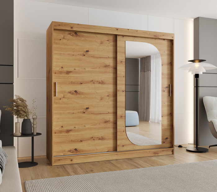 Ormar za garderobu 200 cm Lulu (hrast artisan)