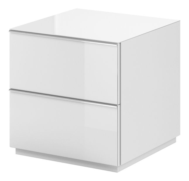 Závesná TV stolík Henry Typ 38 (biela + biely vysoký lesk)