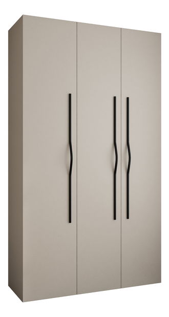 Ruhásszekrény 140 cm Carmela 50-2 (kasmír + fekete)