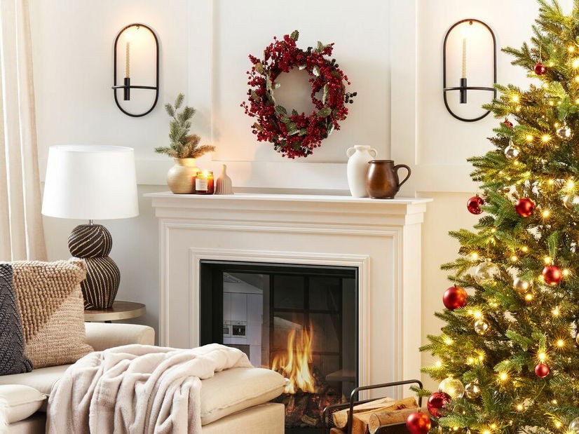 Veniec na dvere ø 40 cm Pru (červená)