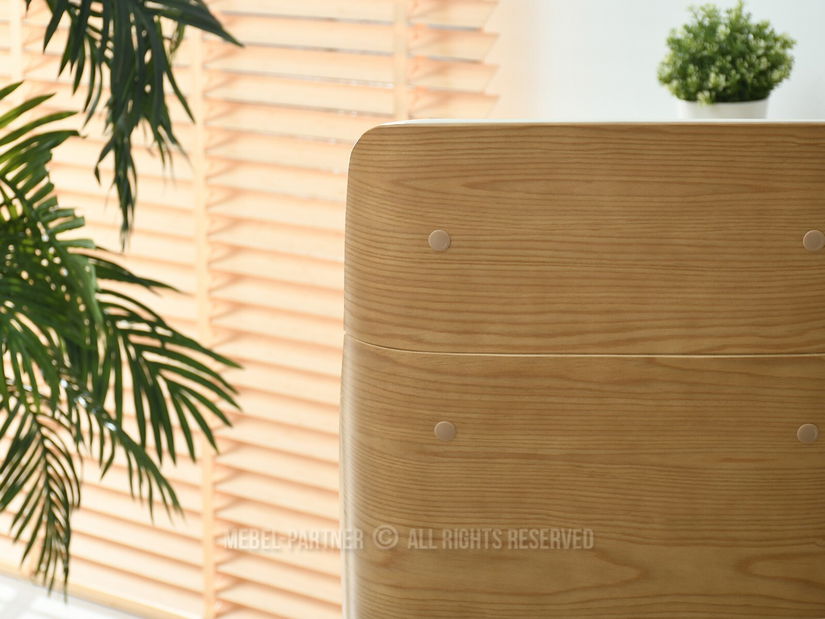 Scaun Aukley (crem + crom)