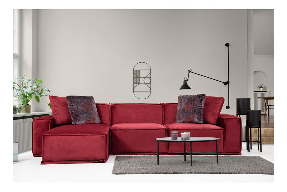 Colțar Legaletta 8 (bordo) (S)