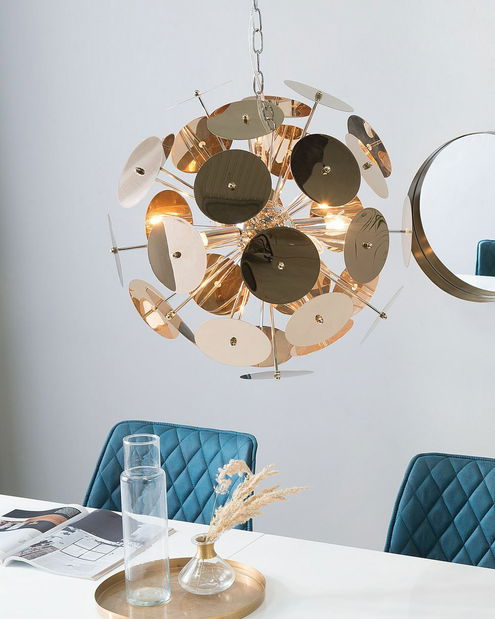 Závesná lampa Zambia (medená)