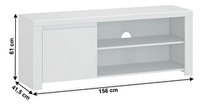 Masă TV Lafer 1D/160 (alb)