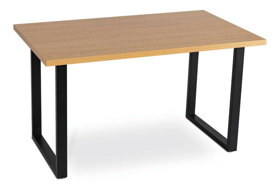 Jedálenský set Gravar (dub zlatý + čierna + béžová) (pre 4 osoby)