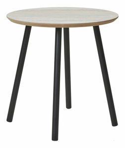 Príručný stolík Alast 2 (čierna + béžová)