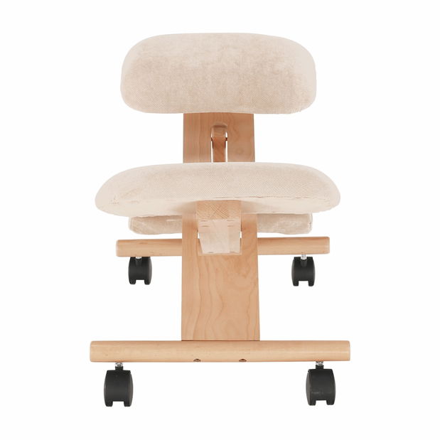 Scaun genunchi ergonomic Gloire (crem + fag)