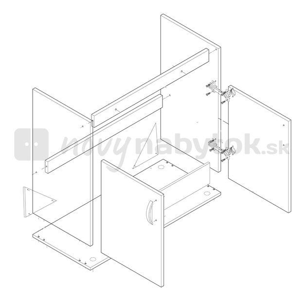 Dolná kuchynská skrinka Igo DZ-80