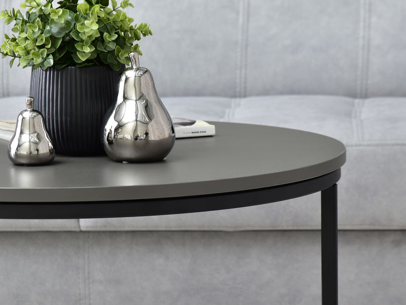 Konferenčný stolík XL Novedosa (grafitová + čierna)