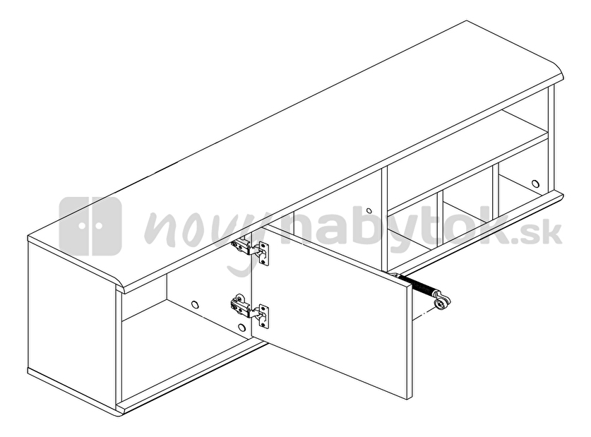 Polička BRW INDI szafka wisząca *výpredaj