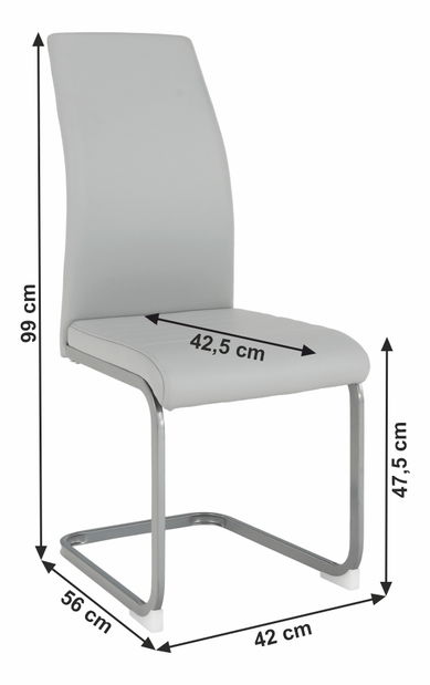 Étkezőszék Nolana (világosszürke)