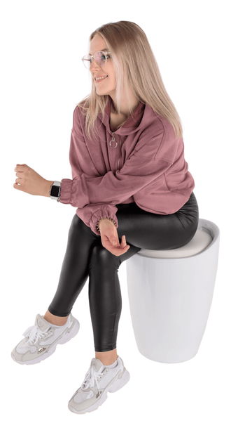 Taburete Gana Nova (alb)