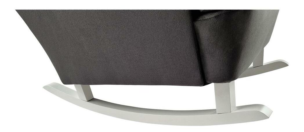 Fotoliu balansoar cu urechi Trasmitirle (gri închis + alb) 