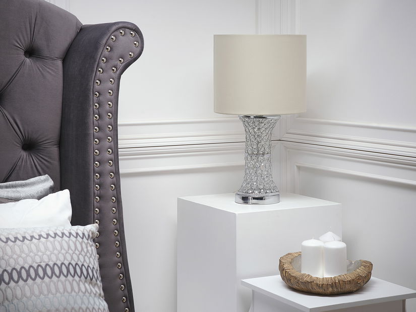 Asztali lámpa Laverton (krém és fehér)