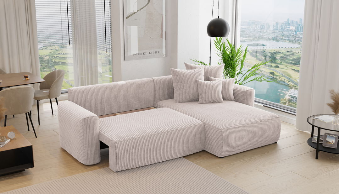 Colțar Baria (D) (bej deschis)