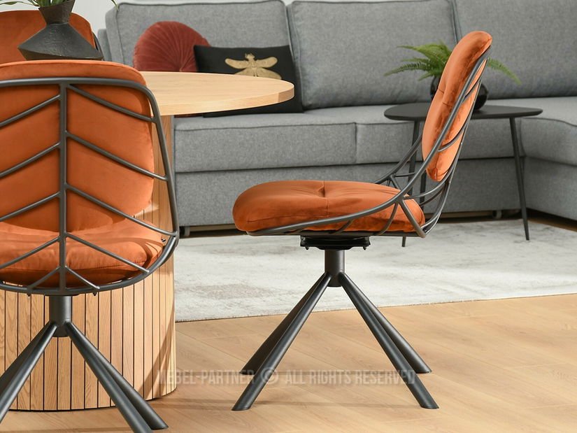 Stolica Brooklyn (bakar + crna)