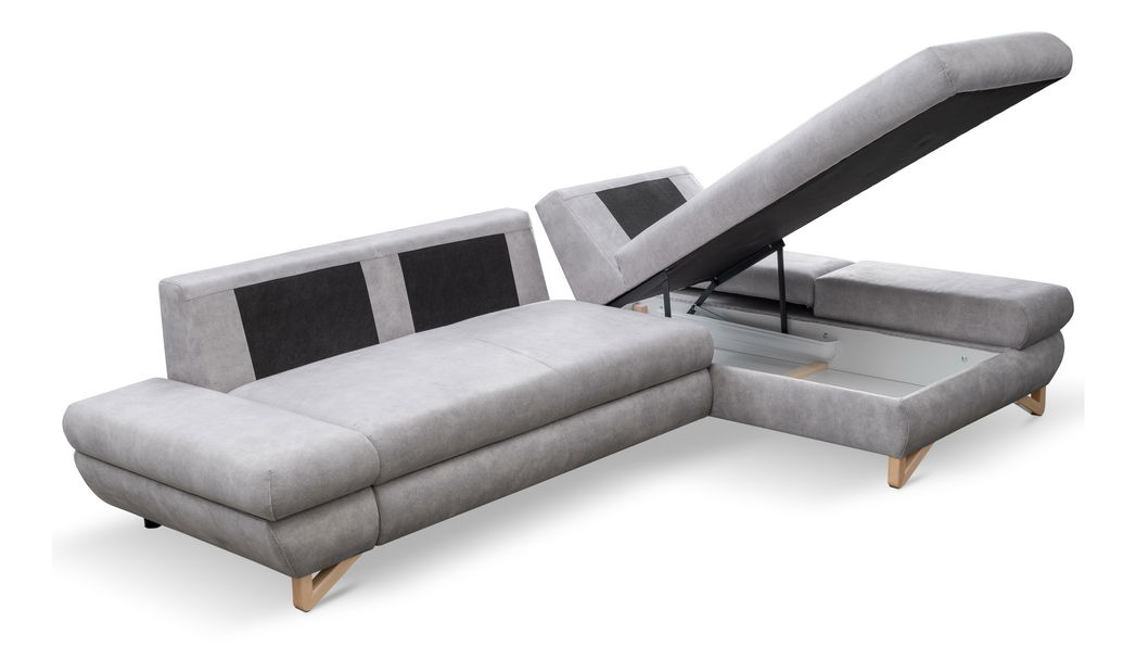 Kutna garnitura Aveley (svijetlosiva) (D)