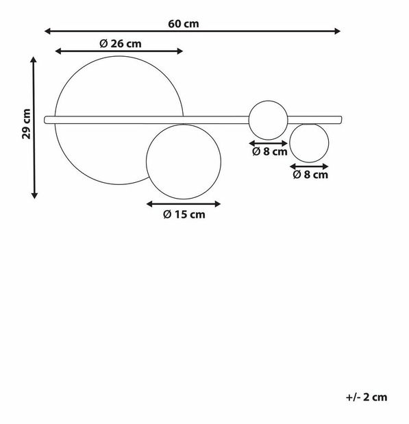 Nástenné svietidlo Parza (čierna)