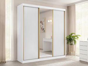 Šatníková skriňa Rozoma 3D (biela)