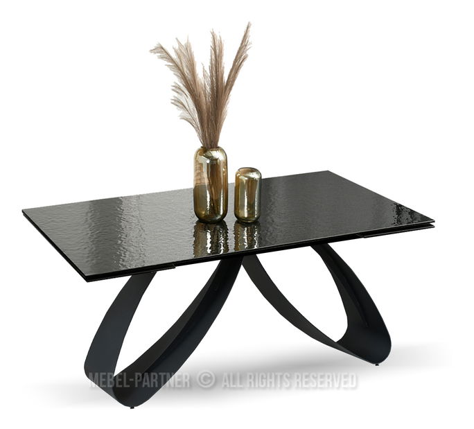 Masă de sufragerie Prego (antracit + negru)