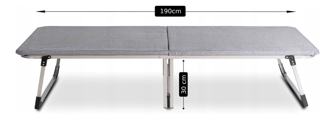 Záhradné lehátko Velar (sivá) 