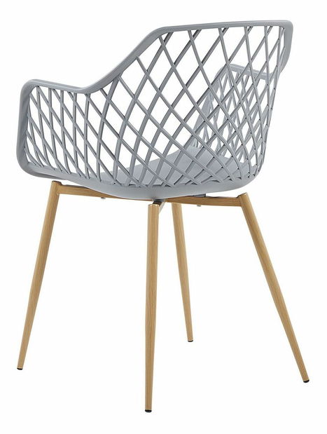 Set 2 ks. jedálenských stoličiek NASSUA (svetlosivá)