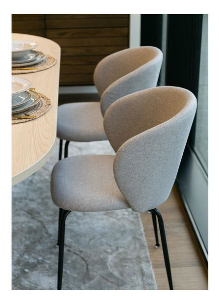 Jedálenská stolička Medial (sivá + čierna)