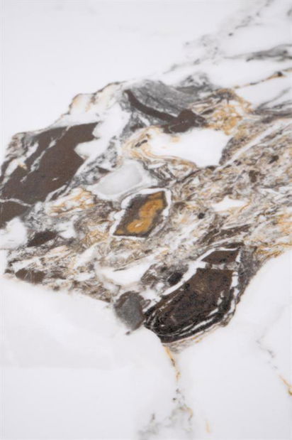 Dohányzóasztal Rosalinde (fehér márvány + szürke márvány)