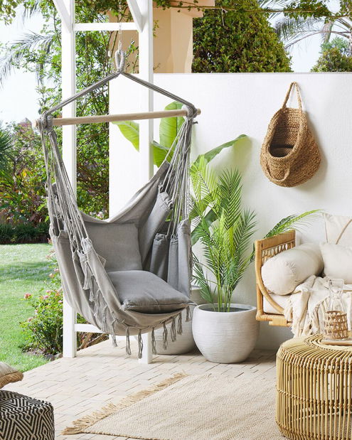 Závesné kreslo Blythe (svetlosivá)