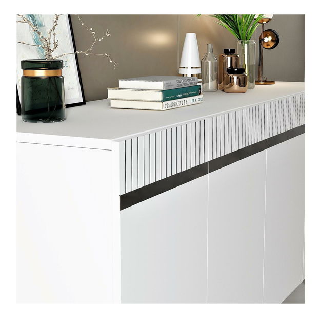 Skrinka Mekebu 2 (biela + strieborná) 