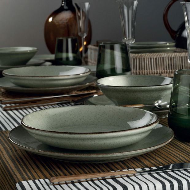 Jedálenská súprava (17 ks.) Moby (zelená) *bazár