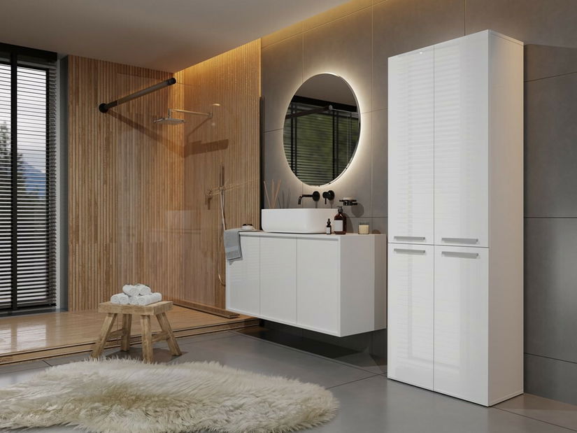 Dulap de baie Neltossa 3 (alb lucios)