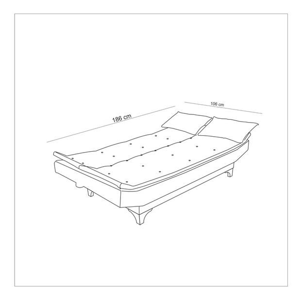 Canapea trei locuri Santic (Gri)