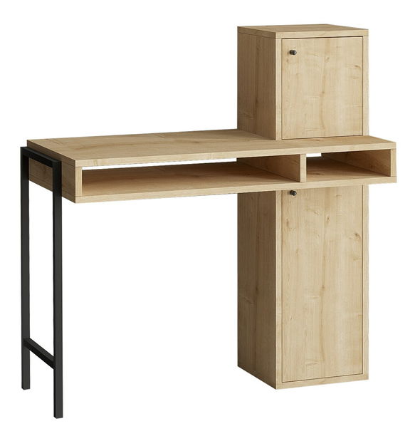 PC stolík Aliex 1 (Dub + Čierna)